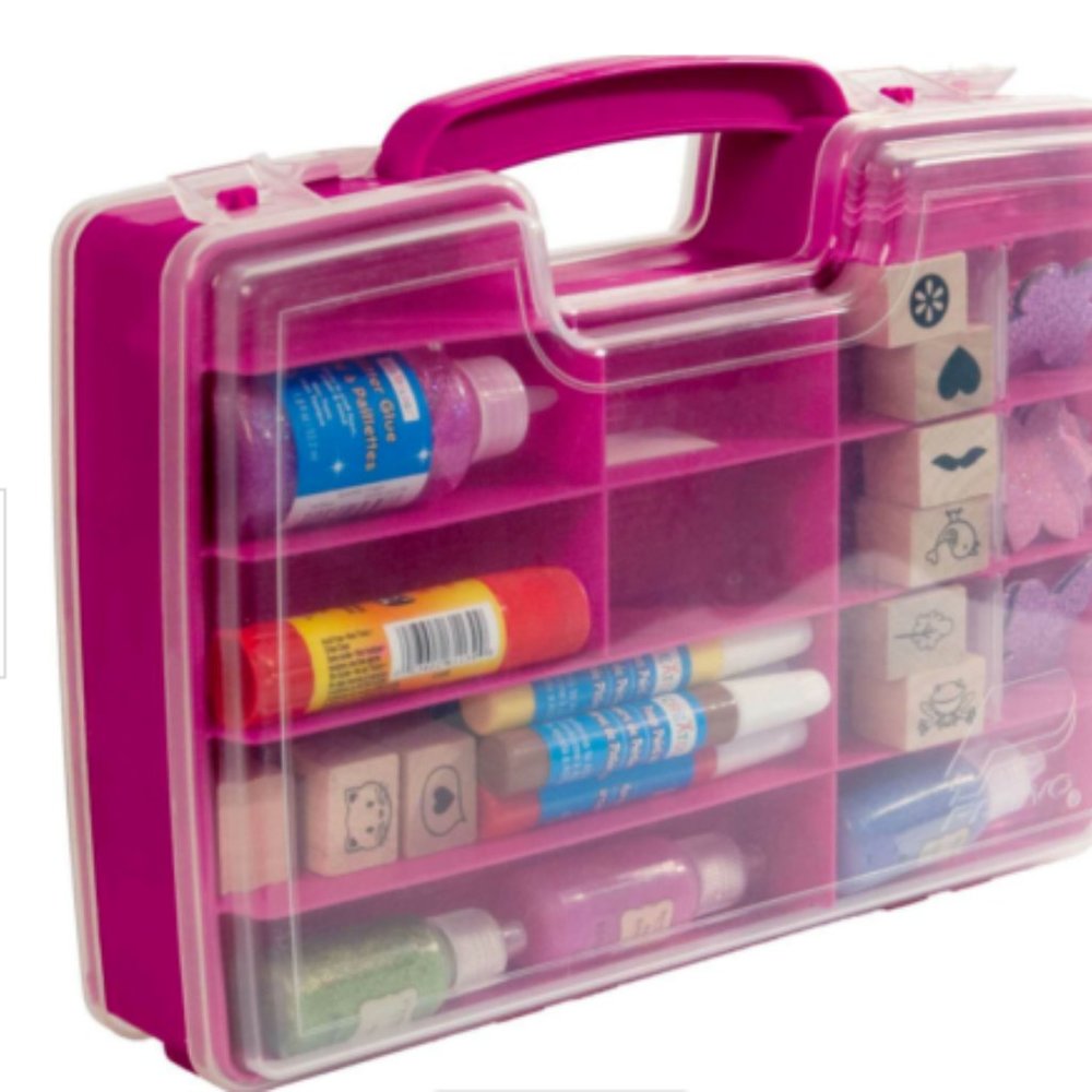 Creative Options Double Sided Craft N Go Case - MAGENTA 1715-51 tote carrier
